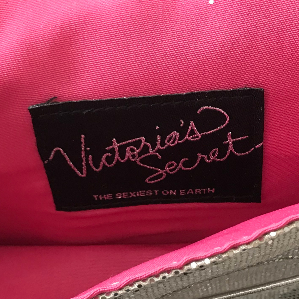 ✅BOGO Victoria Secret Silver Glitter Secret Clutch